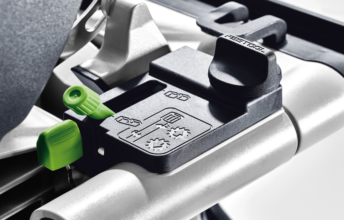 Festool KS 60 KAPEX Set 216mm Slide Compound Mitre Saw with LED Spotlight close-up view
