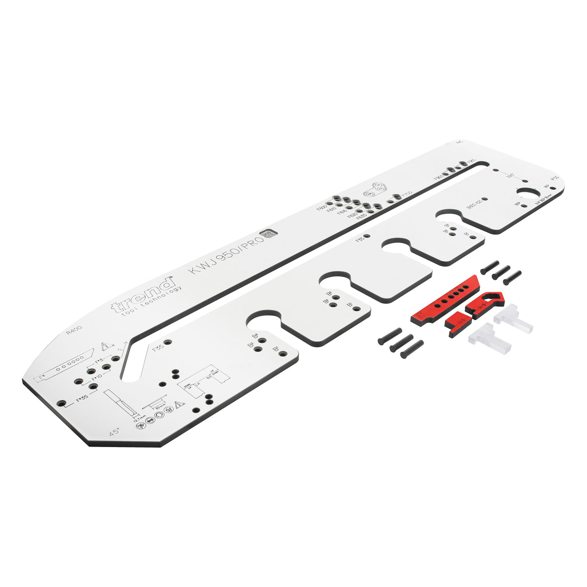 Trend 950mm Kitchen Worktop Router Jig for precise mitre joints on laminated surfaces