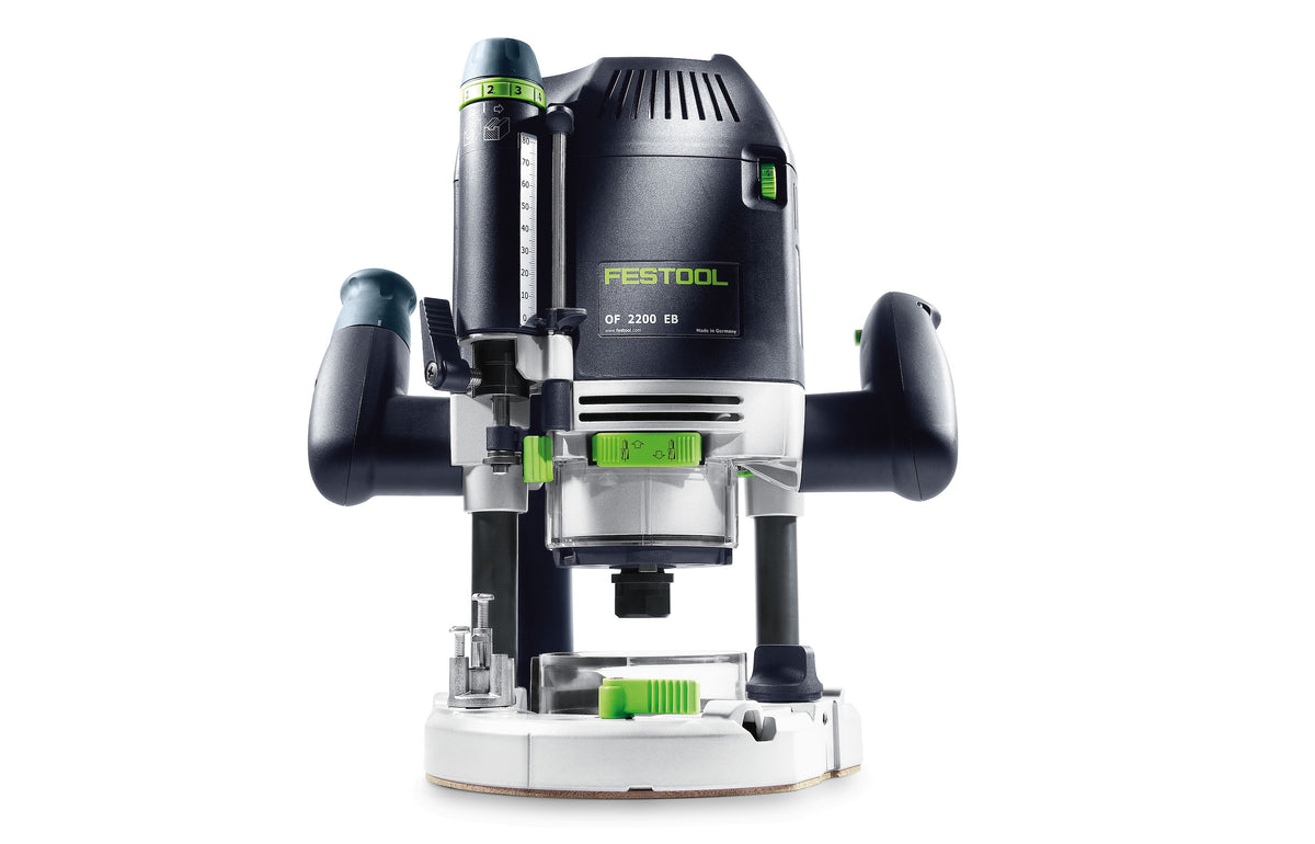 Festool OF 2200 80mm Plunge Router in Systainer showcasing powerful design and precision craftsmanship