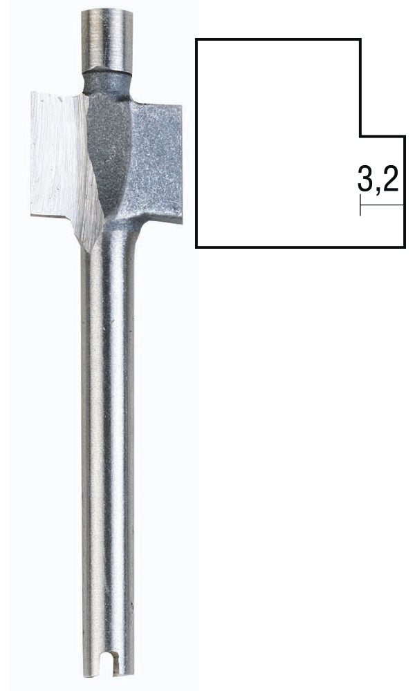 PROXXON 6.4mm HSS rebate cutter for Micro Shaper woodworking tool