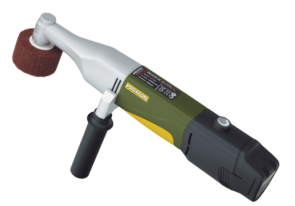 PROXXON MICROMOT WAS/A Cylinder Sander Kit in action, perfect for precision finishing in tight spaces