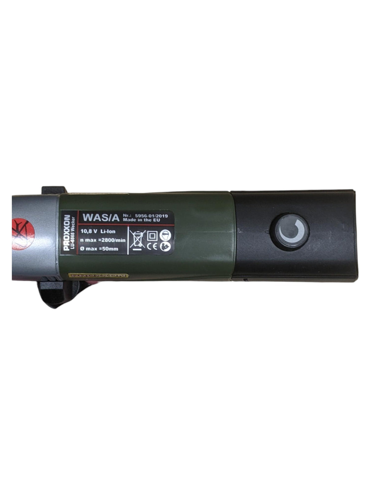 PROXXON MICROMOT WAS/A Cylinder Sander Kit in action, ideal for precision finishing in tight spaces