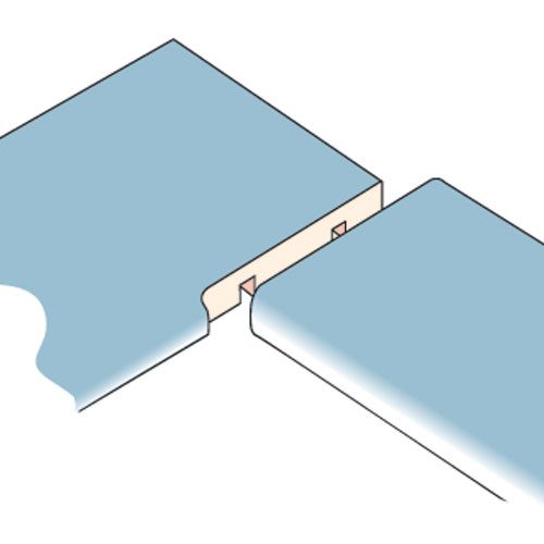Trend 900mm Kitchen Worktop Router Jig performing a right-hand joint