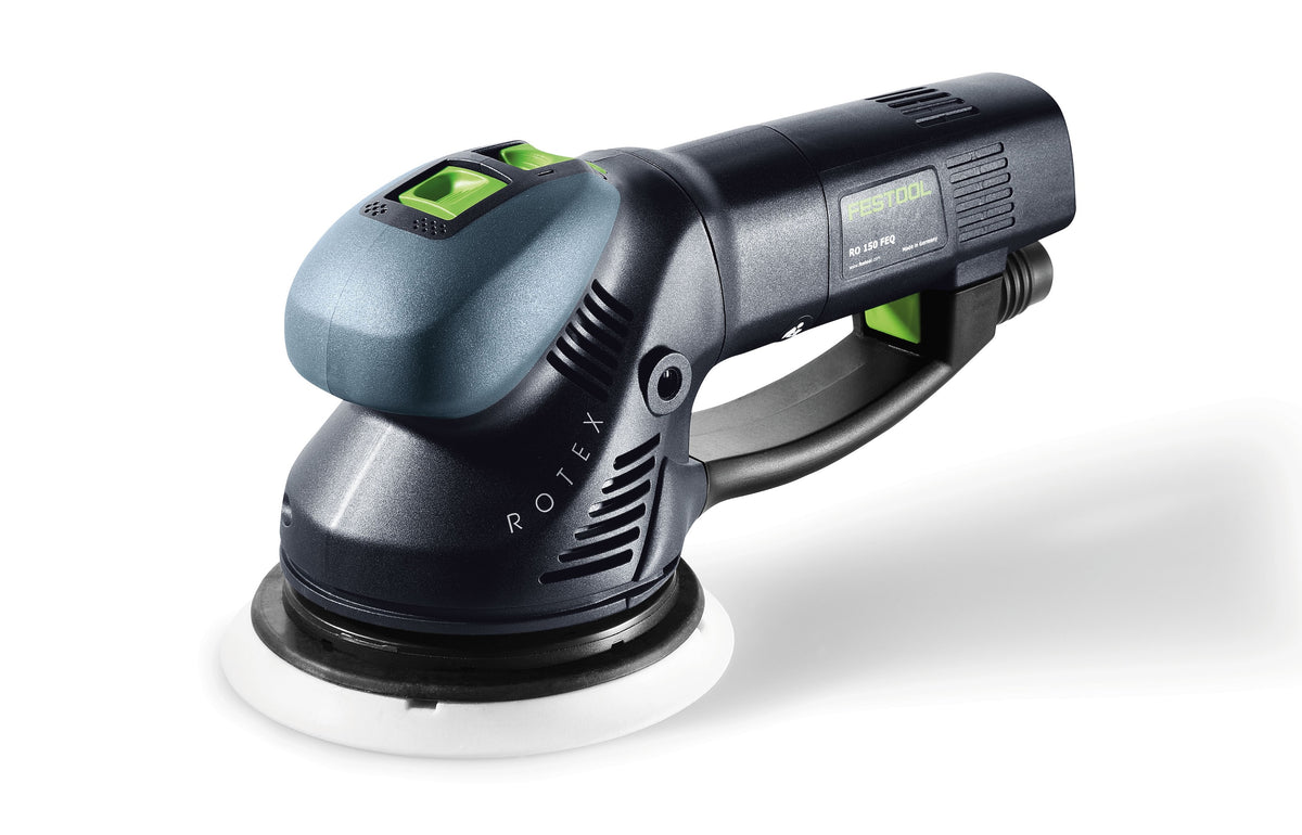 Festool RO 150mm ROTEX 3-in-1 Random Orbital Sander in Systainer - Versatile sanding tool in action