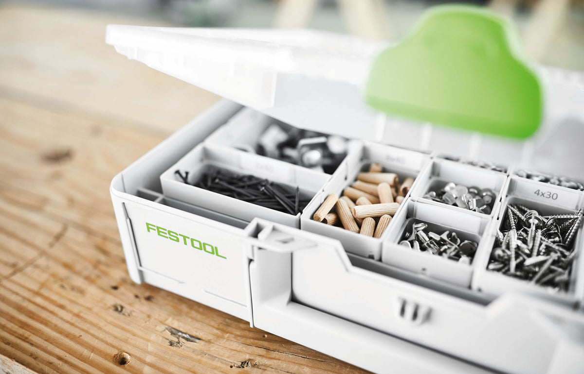 Festool Systainer3 Medium 22 Compartment Organiser in Bott vario3 vehicle equipment