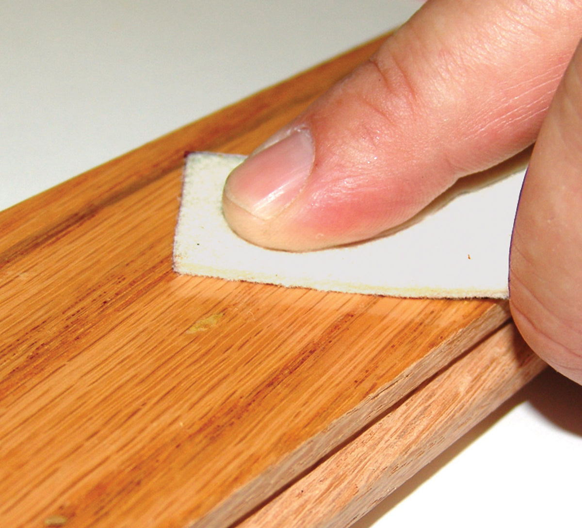 FastCap SoftWax Putty Filler Buffing Pad used for perfect finish on wood repairs
