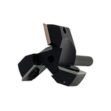 Torquata 3-Flute Surface Planing Carbide Insert Router Bit 38.1mm Diameter & Replacement Cutters 1/4in Shank