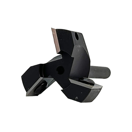 Torquata 3-Flute Surface Planing Carbide Insert Router Bit 38.1mm Diameter & Replacement Cutters 1/4in Shank
