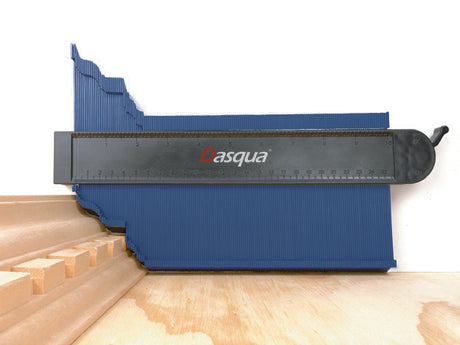 Dasqua Contour Gauge 250mm with Magnetic Base, ideal for precise contour measurements in woodworking & tile installation