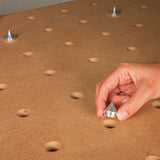 UJK Paint Points Pack of 6 shown in use on woodworking table with 20mm Dog Holes