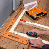 UJK 360mm Assembly Square with 20mm Dog Holes in use on a woodworking project