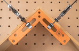 UJK 360mm Assembly Square with 20mm Dog Holes, showing its precise CNC-cut design for woodworking assembly