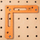 UJK 360mm Assembly Square with 20mm Dog Holes in use on woodworking project