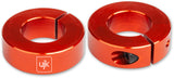 UJK Bench Dog Stop Collars for 20mm Bench Dogs - Pack of 2, side view on woodworking bench