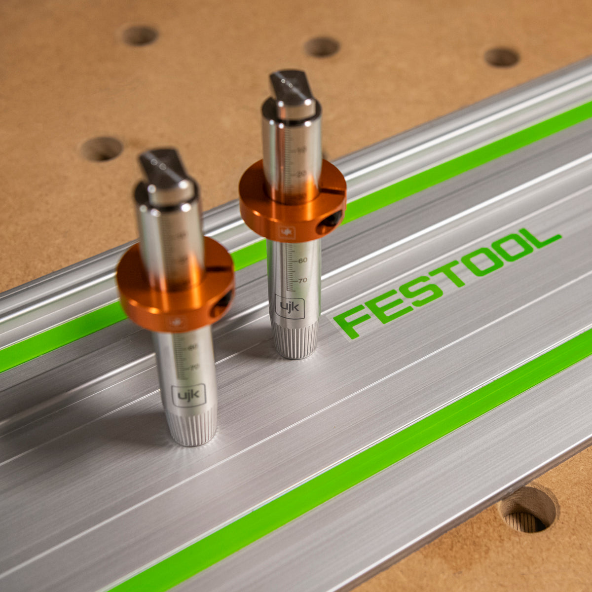 UJK 20mm Guide Rail Bench Dogs for Festool Guide Rails Pack of 2