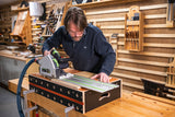 UJK Compact Multifunction Workbench with T-Track and Dog Holes, angled view