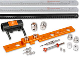 UJK Parf Plus Guide System and Protractor creating precise 20mm holes for custom benchtops