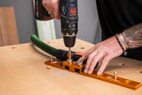 UJK Parf Plus Guide System showing detailed 20mm hole drilling accuracy at various angles