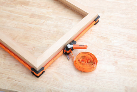 Pony Jorgensen 4.5m Canvas Band Clamps with Ratchet Style - Nylon webbing band with four plastic corners for miter joints