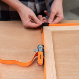 Pony Jorgensen 4.5m Ratchet Style Band Clamps with Plastic Corners - Close-up view of high-strength nylon band and plastic corners