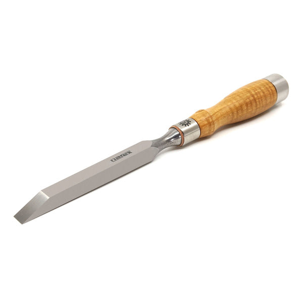 Narex Set of 4 Richter Cryogenic Steel Mortice Chisels with Ash Handles, showcasing precision craftsmanship and durability