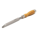 Narex Set of 4 Richter Cryogenic Steel Mortice Chisels with Ash Handles, showcasing precision craftsmanship and durability