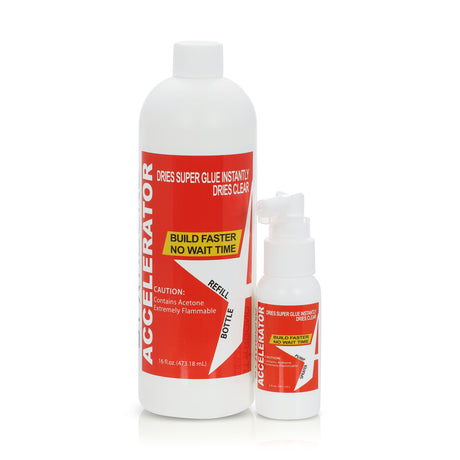 Starbond Clear Drying Super Glue Accelerator 16oz bottle with pump for fast curing of CA glue