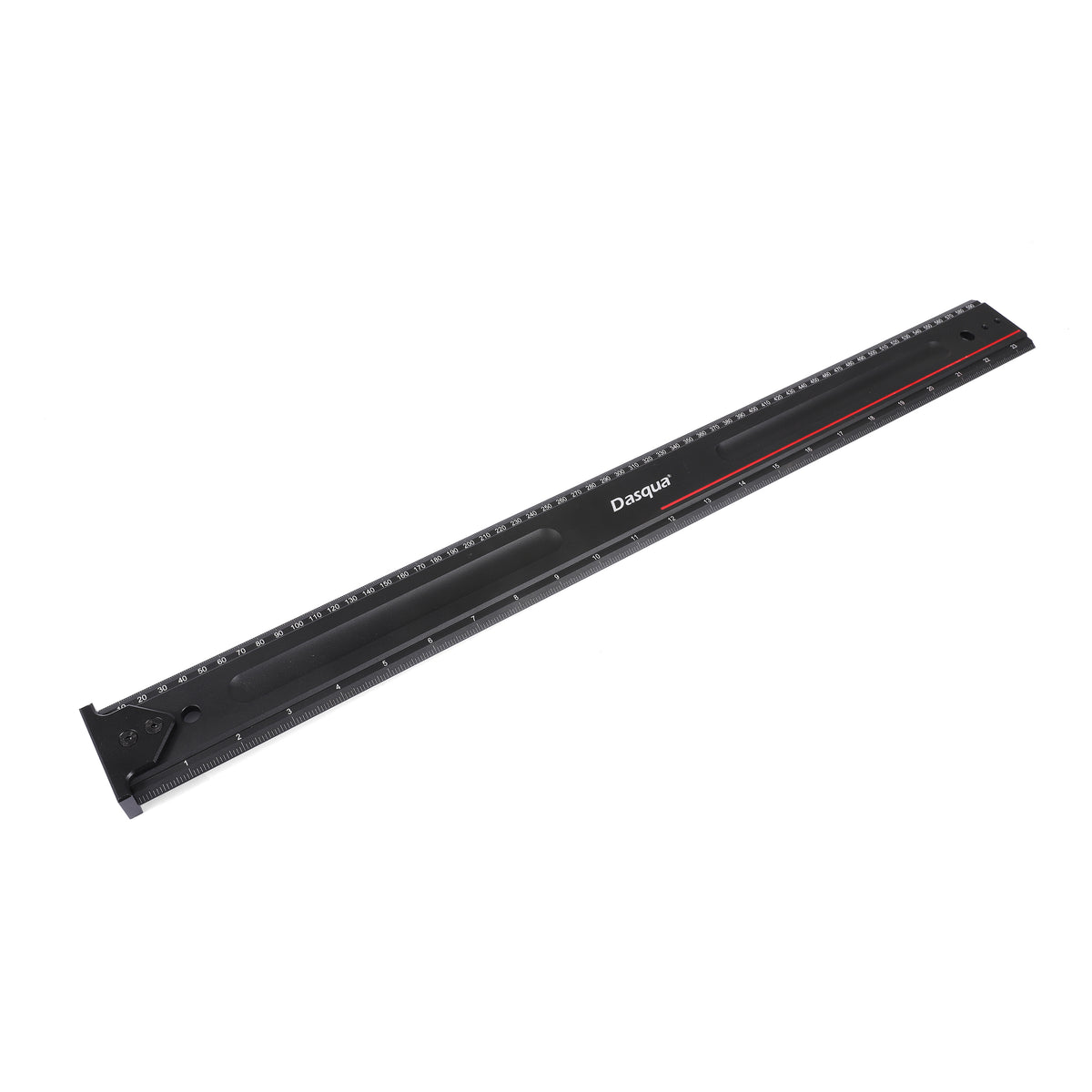 Dasqua Measuring Rule 600mm 24in CNC machined solid aluminium alloy, dual metric & imperial