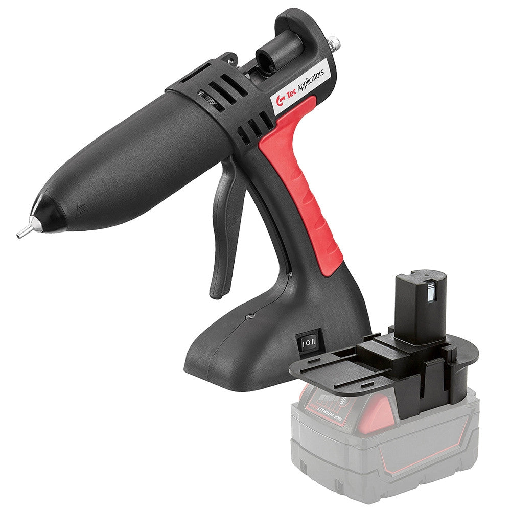 Power Adhesives Tec 808 Wood Repair Kit Hot Glue Gun with Milwaukee Battery Adapter