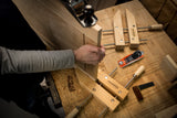 Pony Jorgensen Set of 3 Wooden Hand Screw Clamps in use on woodworking project