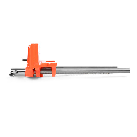Pony Jorgensen Woodworker's Vice mounted on workbench with jaws flush with top