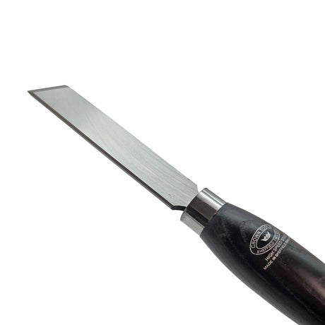 Crown 25mm M2 Cryogenic Steel Skew Chisel for Woodturning - High-quality rolled edge skew chisel tool for precise turning tasks