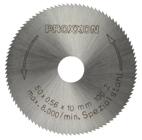 Circular saw blade for PROXXON KS-230 mini table saw, 50mm diameter, high-alloy special steel construction