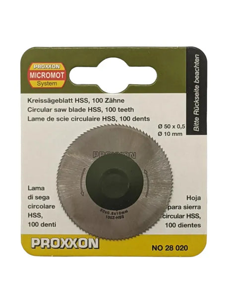 Proxxon 50mm HSS circular saw blade for KS-230 benchtop mini table saw