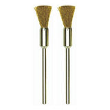 PROXXON 8mm Brass Cleaning Brushes for MICROMOT Drill Grinders - Ideal for electronic components & circuit boards - Pack of 2