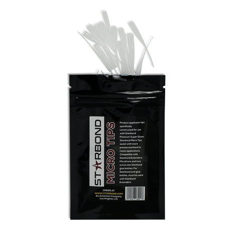 Starbond Precision Microtips Extension Applicators for Nozzles Pack of 50 in use on woodworking project