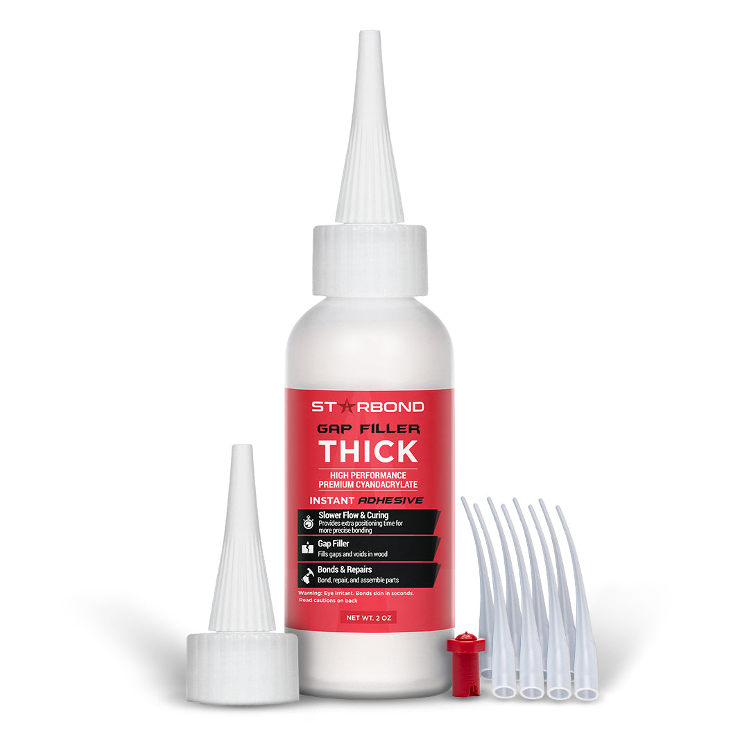 Starbond Gap Filler Thick CA Super Glue, 2oz bottle, slower drying superglue for strong, lasting bonds
