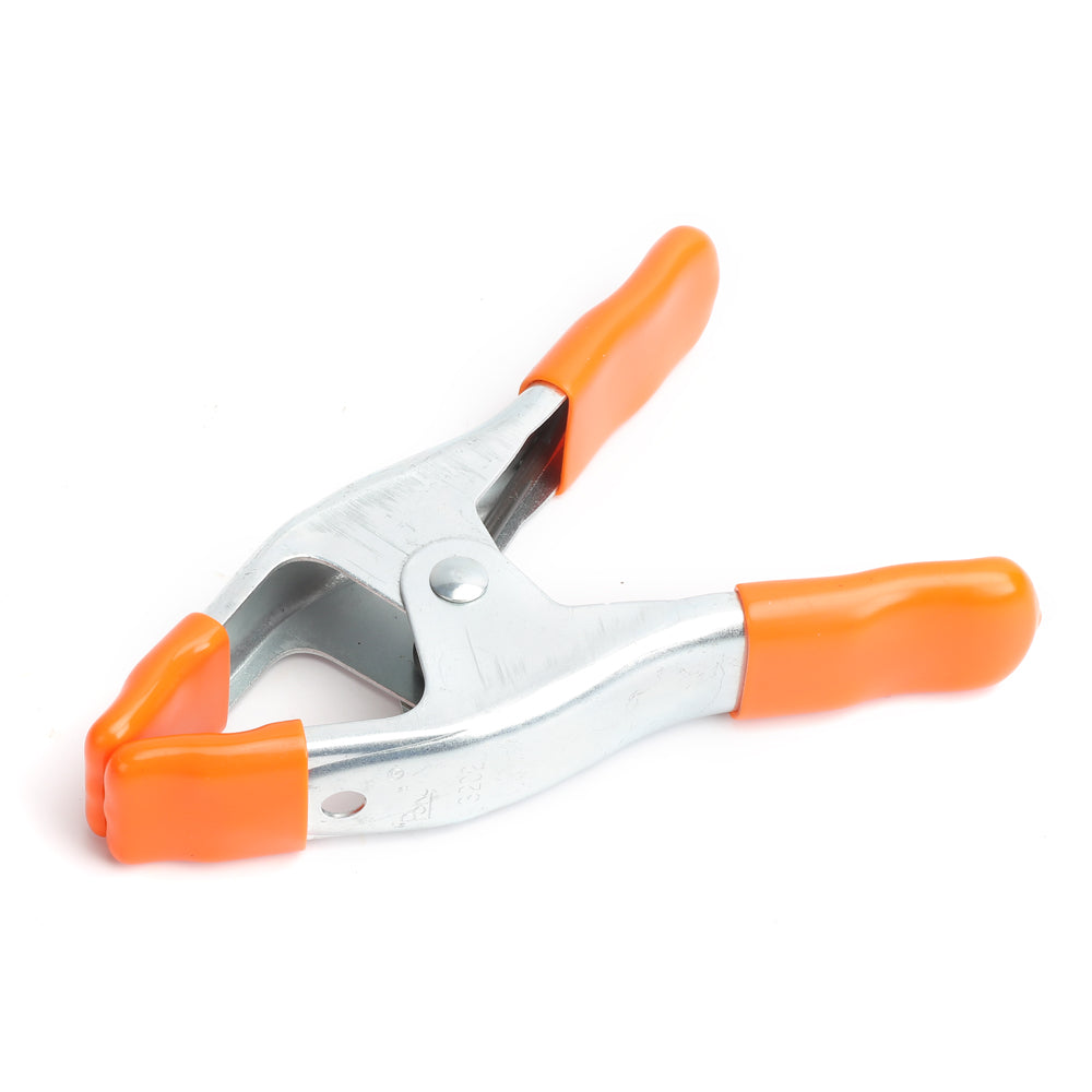 Pony Jorgensen Set of 3 Metal Spring Clamps 51mm Capacity in use on wood project