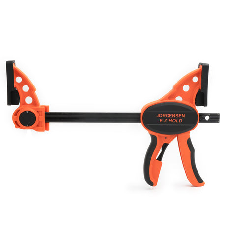 Pony Jorgensen E-Z HOLD Medium Duty Trigger Clamp in use with contoured grip and protective pads