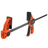 Pony Jorgensen 610mm Trigger Clamps - Set of 6, Medium Duty, E-Z Hold | Comfortably clamp with one hand, 86mm reach jaw