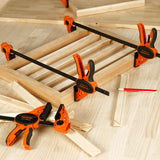 Pony Jorgensen 610mm E-Z HOLD Trigger Clamps Set of 6 - Medium Duty Woodworking Clamps with Comfort Grip and Protective Pads