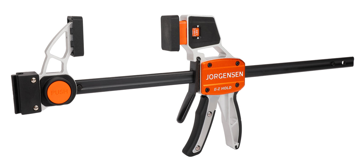 Pony Jorgensen Set of 6 EZ-Hold Platinum Series Trigger Clamps, angle view, showcasing durable aluminium construction