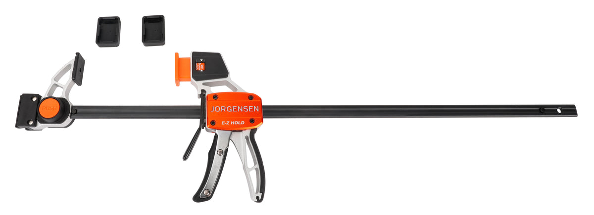 Pony Jorgensen EZ-Hold Platinum Series Trigger Clamps set of 6 in action, showcasing strong clamping force and durable construction
