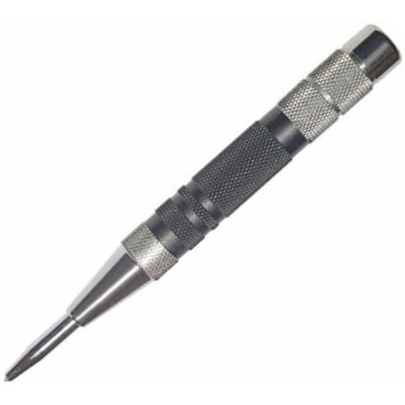 iGaging Heavy-Duty Automatic Centre Punch HSS showing four knurled bands for a strong grip