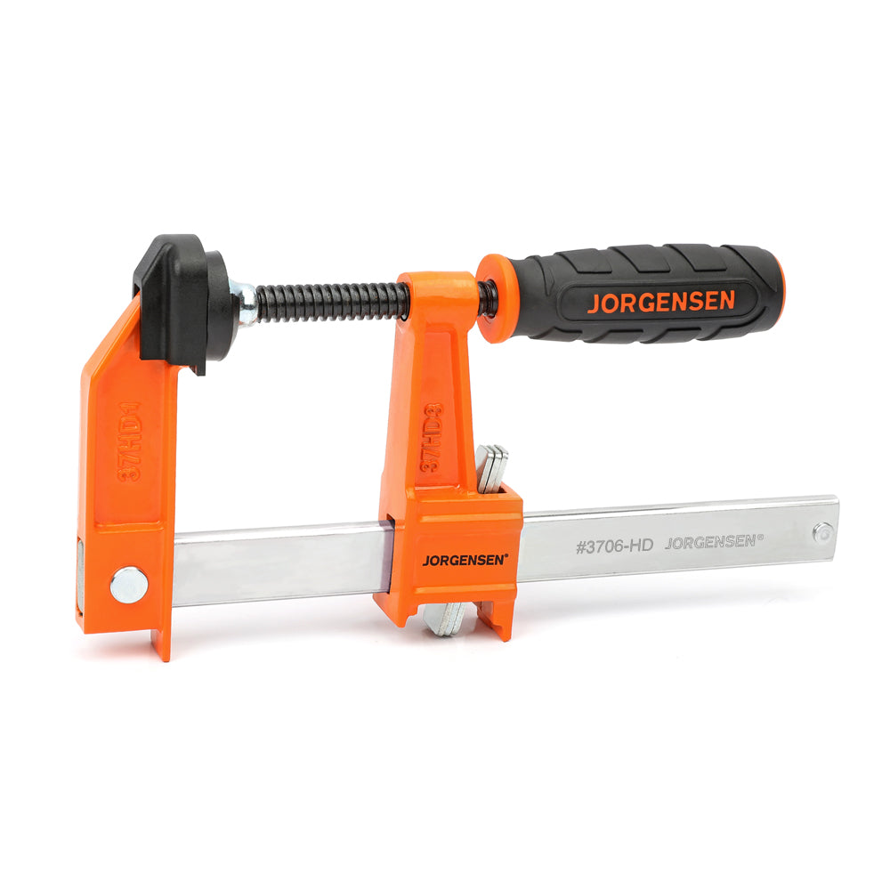 Pony Jorgensen 150mm Heavy Duty F Clamps Set of 4 - High-quality steel bar clamps for heavy-duty woodworking projects
