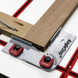 Milescraft T-Track AngleStop with adjustable angles for woodworking support
