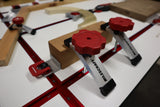 Milescraft Pack of 2 T-Track HoldDown100 Clamps, rubber-tipped, ideal for custom jigs, prevent workpiece damage