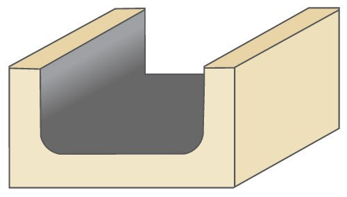 Torquata Dish Cutter Router Bits 1/2in Shank - Creating shallow depressions with radiused corners in timber