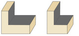 Torquata Rebate Router Bits 1/4in Shank cutting rebate depth with guide bearing. Ideal for furniture and cabinet makers