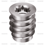 RAMPA Threaded Inserts M6 x 15mm Flanged Pack of 10